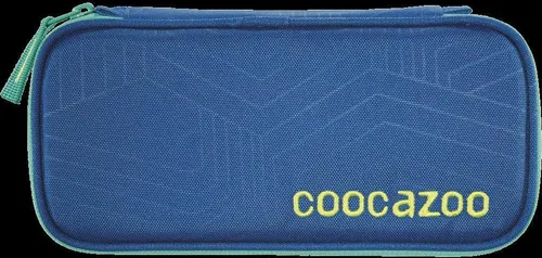 Coocazoo Federmäppchen PencilDenzel „Waveman“ blau, Schlamperetui, Geodreieckfach, Stundenplanfach, herausnehmbarer Stiftehalter, zusätzliches Reißverschlussfach