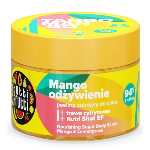Tutti Frutti odżywczy peeling cukrowy do ciała Mango i Trawa cytry 5900117976265