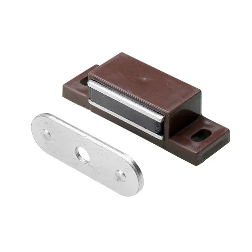 Hettich Magnetschnäpper 4 kg, Platte starr, braun, 10 Stück (0,54 EUR/Stück)