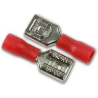 BLANKO Flachsteckhülse 08-635mm 50er Plastikbox Rot