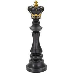 Produktbild Elegante Skulptur in Schwarz und Gold aus Kunststoff