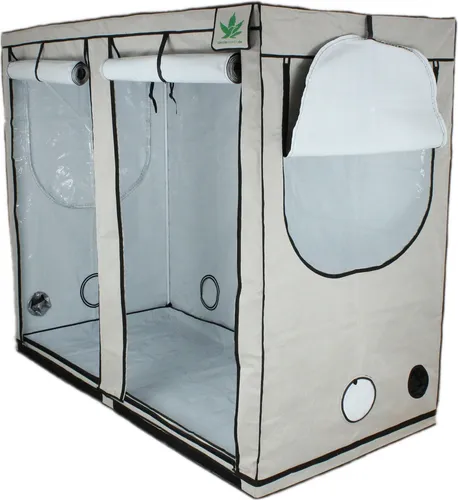 Growbird Gewächshaus Growbox 240x120x200 cm - Indoor Growzelt mit großzügigen Maßen von 240x120x200 cm, ideal für die professionelle Pflanzenzucht und maximales Wachstum.