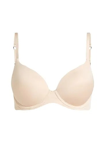 Hunkemöller Damen Bügel-BH Super Soft E90, Tan - Leicht vorgeformter Bügel-BH für optimalen Tragekomfort. Nahtlose Cups ideal für enganliegende Kleidung. Verstellbare Träger und Rückenschluss für einen perfekten Sitz.