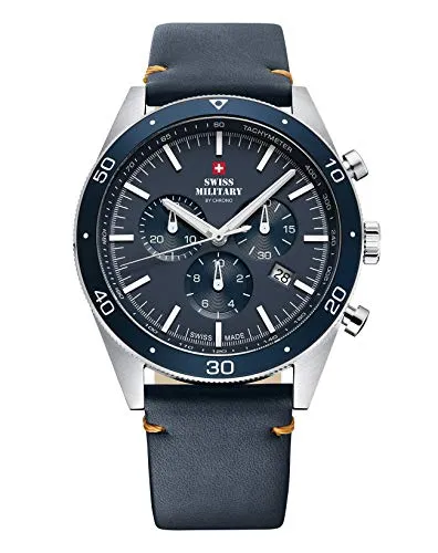 Herrenuhr Swiss Military Hanowa SM34079.05 - Chronograph mit robustem Design, ideal für Sport und Alltag – perfekter Begleiter für stilbewusste Herren.