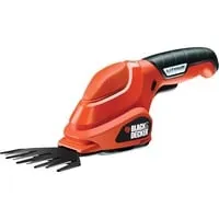 Akku-Grasschere GSL200 - 3,6Volt, orange - Werkzeug für präzise Rasenkanten, ausgestattet mit 3,6Volt Li-Ion-Akku für kabellosen Einsatz und 100 mm Schnittbreite.
