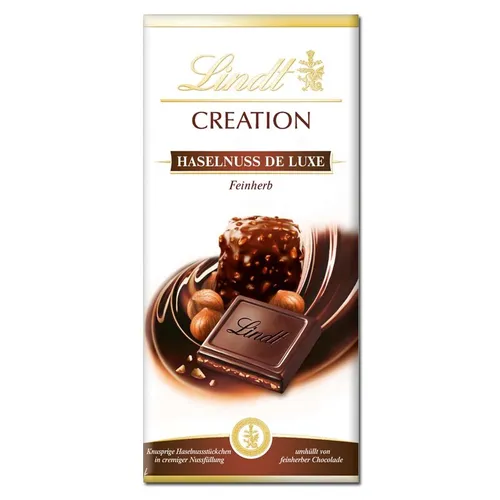  Lindt Creation Haselnuss de Luxe, Schokolade, 150g Tafel 34,27€/1kg