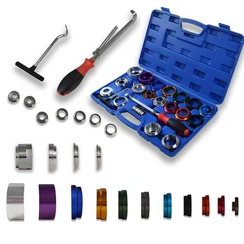 28tlg. Radialdichtring Montage & Demontage-Satz - Motoreninstandsetzung - Praktischer Werkzeug-Satz für die einfache Montage und Demontage von Nockenwellen-Simmerringen.