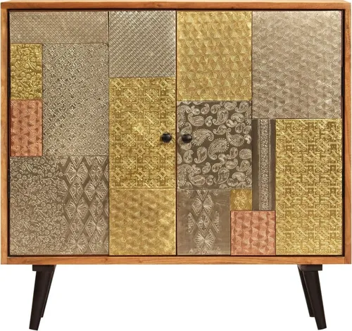 vidaXL Sideboard 80x30x75 cm aus massivem Akazienholz