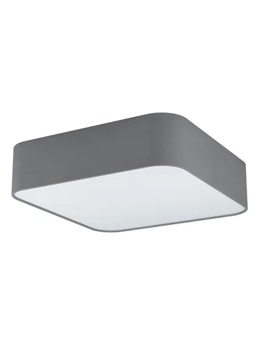 EGLO Pasteri Square Deckenlampe 5-flammig - Rechteckige Deckenleuchte in elegantem grau, ideal für stilvolle Wohnräume. Bietet eine breite Lichtverteilung mit 5 E27-Fassungen für optimale Ausleuchtung.