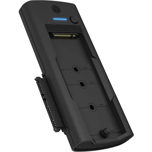 Icy Box DockingStation IB-180MS-C31 für NVMe M.2 SSD & SATA Laufwerke - Festplatte Zubehör, unterstützt blitzschnelle Datenübertragungen und ermöglicht den einfachen Zugriff auf Ihre SSDs.