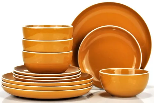 Retsch Arzberg Tafelservice HALO BUBBLE GUM, 12-tlg in gelb von Retsch Arzberg