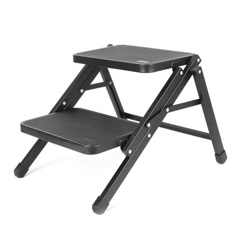 Tritthocker Schwarz von Wiltec