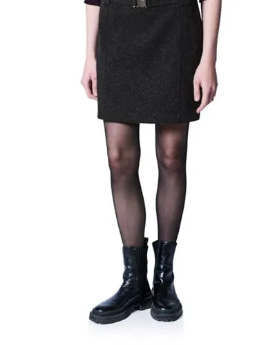 Damen Rock in Woll-Optik