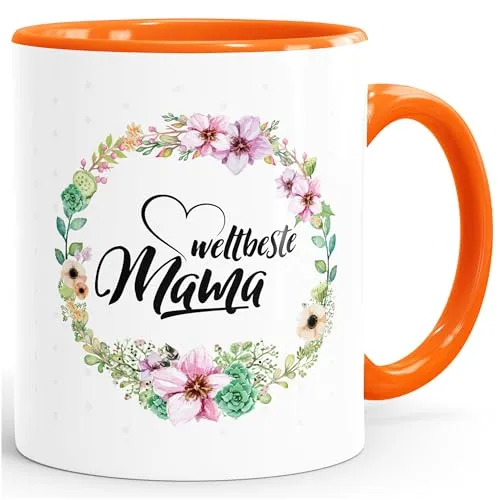 Kaffee- & Teebecher Orange von MoonWorks