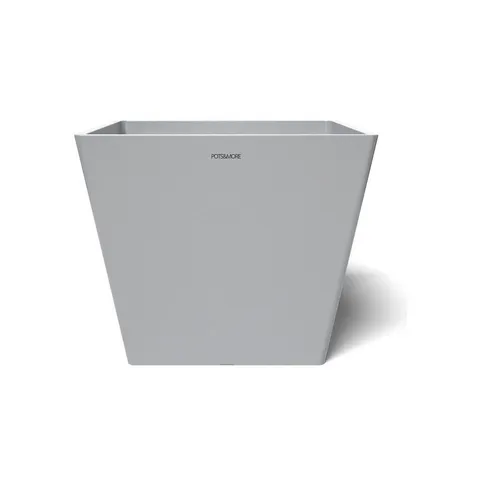 Valo Blumentopf POTS&MORE Pflanztopf Prismo 30, ø 31 cm quadratische Form Hellgrau