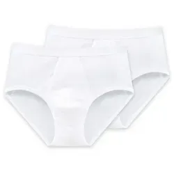 Schiesser Herren Sportslip 2er Pack mit Eingriff - Original Feinripp, XXL EU - Herren-Slips im Doppelpack aus der SCHIESSER-Serie Original Classics, besonders komfortabel mit Eingriff und ohne störende Seitennähte in weicher Feinripp-Qualität.