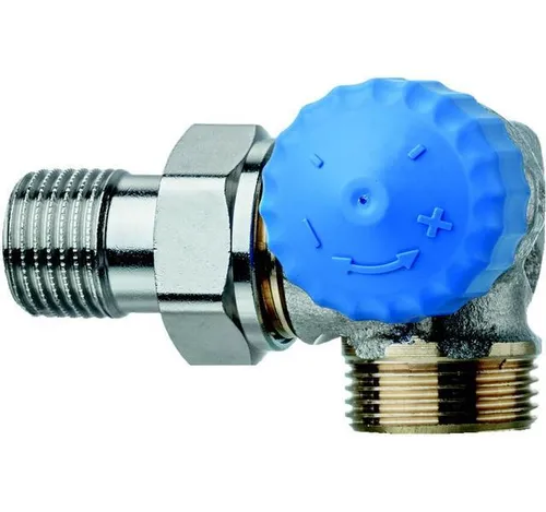 HEIMEIER Thermostat-Ventilunterteil mit Widerstand, Winkeleck rechts