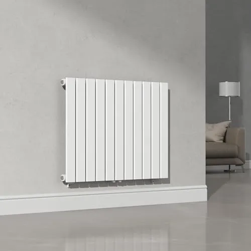 [neu.haus] Flachheizkörper Nore - Eleganter Designheizkörper 60x80cm - Heizkörper für Wohnräume, kombiniert stilvolles Design mit effizienter Wärmeabgabe von 616W. Ideal für Schlafzimmer, Küche und Bad, platzsparend und einfach zu montieren.