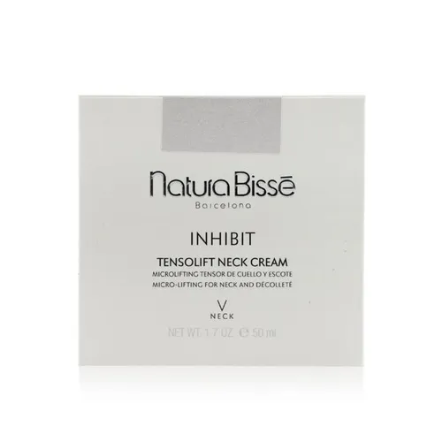 Natura Biss? Inhibit Tensolift Neck Cream 50 ml - Tagespflege für Hals und Dekolleté, mit BioMimetic Placenta®-Komplex zur Verjüngung und intensiver Feuchtigkeit durch Hyaluronsäure. Bekämpft dunkle Flecken für einen strahlenden Teint.