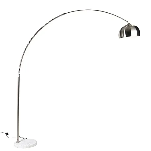 Qazqa Stehlampe XXL in silber von QAZQA