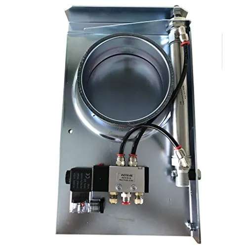 Pneumatischer Schieber Absperrschieber D200 230V Druckluft Späneabsaugung