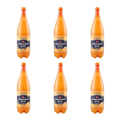 San Pellegrino Aranciata Naturali Orangen-Limonade, 1,2-Liter-Flasche, 6er-Pack, 7200 ml