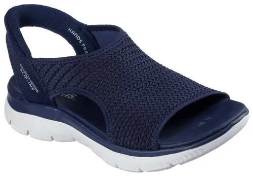 Skechers Damen Summits-Sweetly Evolved Sportsandale, Marineblau, 35 EU - Wanderschuhe mit Slip-In-Fersenkissen für sicheren Halt und gepolstertem Komfort-Fußbett aus Yoga-Schaumstoff. 100 % vegan und maschinenwaschbar für einfache Pflege.