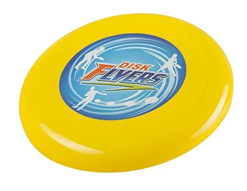 Idena 40005 - Disk Flyers, ca. 19 cm, sortiert in 3 Farben, Wurfscheibe für den Sommer, im Park und Garten