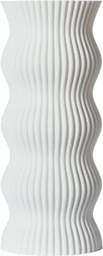 3D Vase Dekovase Anneli L 30cm in weiß von 3D Vase
