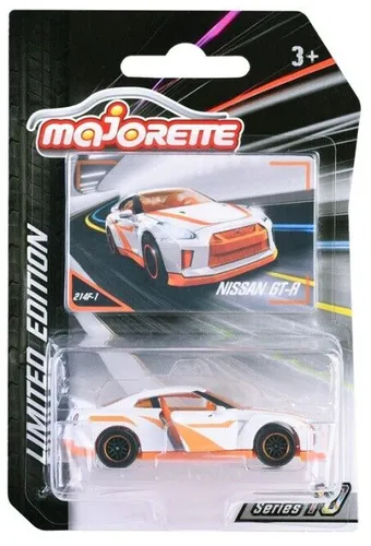 Majorette 212054034 - Limited Edition 10, Nissan GT-R, weiß - Neu
