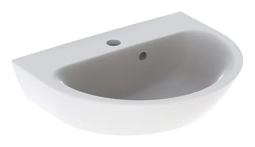 Geberit Renova Handwaschbecken 50 x 40 cm mit Hahnloch in weiß von Geberit