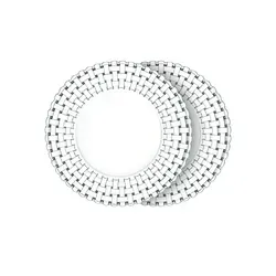 Nachtmann Teller 2er Set Bossa Nova in weiß von Nachtmann