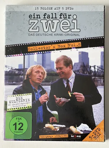 EIN FALL FÜR ZWEI - COLLECTOR'S BOX Vol.6 DVD - Krimi-Collector's Edition mit Staffel 6 der beliebten Serie, Full Screen Format und auf Deutsch. Ideal für Fans und Sammler!