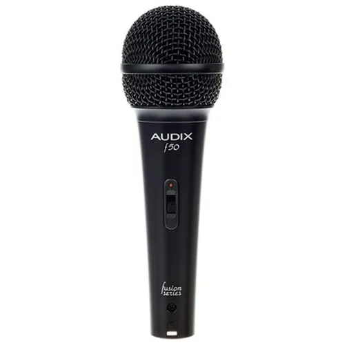 Audix F50S Mikrofon - Dynamisches Sprach- und Gesangsmikrofon mit on/off Schalter, enorm rückkopplungsresistent und ideal für Einsteiger in die Audix Mikrofonlinie. Inkl. Clip für einfache Befestigung.
