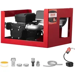 VEVOR Diesel-Kraftstoff-Transferpumpe 60 l/min - Kraftstoffpumpen & Tankgeber, leistungsstark mit 0,5 PS und Durchflussmesser für präzise Messung beim Tanken.