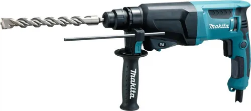 Makita HR2300 Bohrhammer - Bohrmaschine für SDS-PLUS-Werkzeuge, leicht und leistungsstark mit elektronisch regelbarer Drehzahl und bequemer Bohrtiefeneinstellung – ideal für vielseitige Anwendungen.