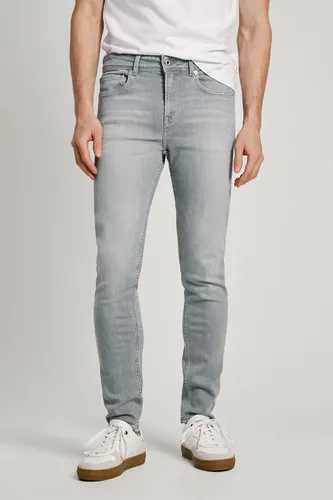 Pepe Jeans PM207387UH5 Graue Skinny-Jeans für Herren - Lässige Skinny Fit Jeans aus mindestens 70% nachhaltiger Baumwolle, mit hellgrauer Used-Waschung und dehnbarem Powerflex-Denim für optimalen Komfort.