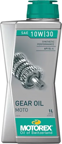 MOTOREX Moto Gear Oil SAE 10W/30 Synthese-Technologie Getriebeöl 1 Liter Flasche