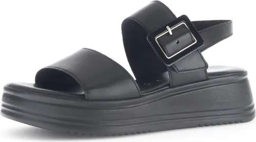 Gabor Damen Riemchensandalen - Bequeme Riemchensandalen für den Sommer, ideal für Freizeit und Strand. Mit flacher PU-Sohle und Klettverschluss für perfekten Halt.