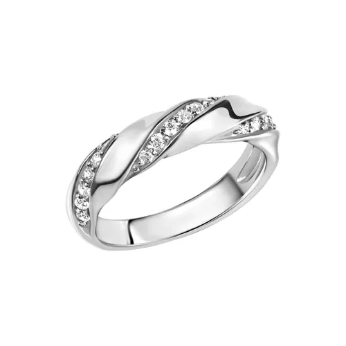 Zeeme Silber Ring 925 mit Zirkonia in weiß von ZEEme