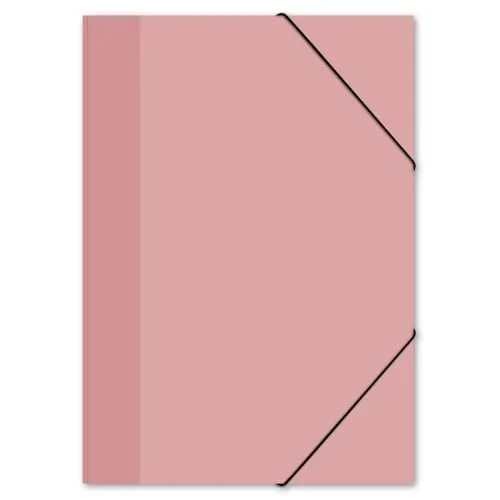 itenga Zeichenmappe DIN A3 mit Motiv - Gummizugmappe Sammelmappe - für Kinder Jugendliche Schüler Mädchen Jungen (pastell rosa)