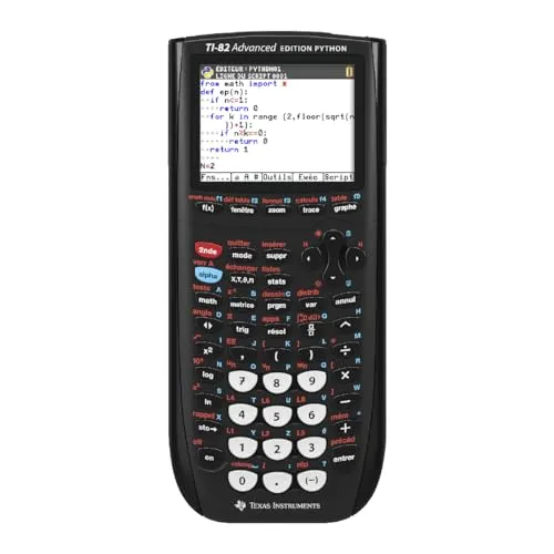 Texas Instruments TI-82 Advanced Phyton Edition Grafischer Taschenrechner (Farbdisplay) Schwarz