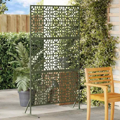 Maison Exclusive Sichtschutz Oliv 100 x 50 x 180 cm aus Stahl
