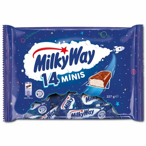 Milky Way Minis, Riegel, Schokolade, 227g Beutel 15,29€/1kg