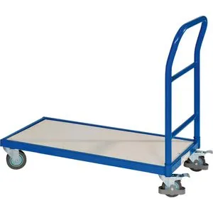 Plattformwagen 250 KG blau - Handwagen für den Transport - Plattformwagen, max. Tragfähigkeit 250 kg, ideal für den effizienten Transport von Waren in Lager und Betrieb.
