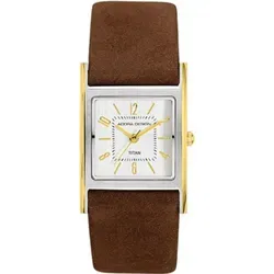 ADORA AD8475 Damen Damenuhr in Titan mit braunem Lederband von Adora