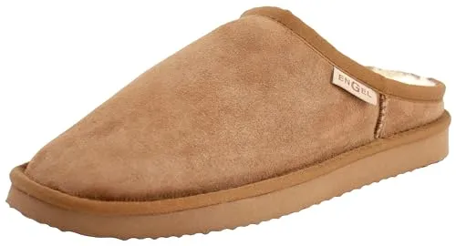 Reissner Lammfelle | Engel Hausschuhe Island | Pantoffel | Innenfutter echtes Merino Lammfell | Camel 44