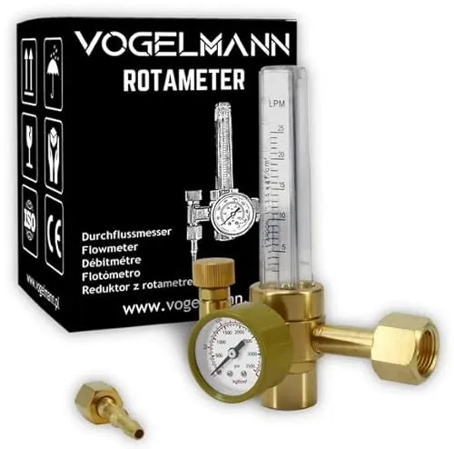 Gasregler Drehmesser Argon / CO2 Vogelmann / CO2, AR, MIX/Mig, Tig