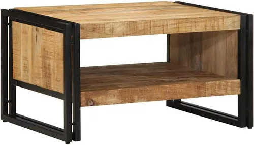 Maison Exclusive Couchtisch aus massivem Mangoholz 70x50x38 cm