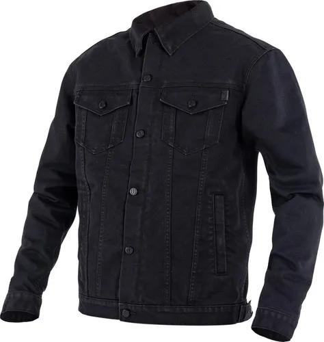 John Doe Maverick Black Raw XTM Monolayer Motorradjacke 4XL - Robuste Motorradjacke im Cruiser-Stil mit 5 Taschen, atmungsaktiv und schmutzabweisend. Ideal für alle Jahreszeiten, ausgestattet mit herausnehmbaren Protektoren für zusätzlichen Komfort.
